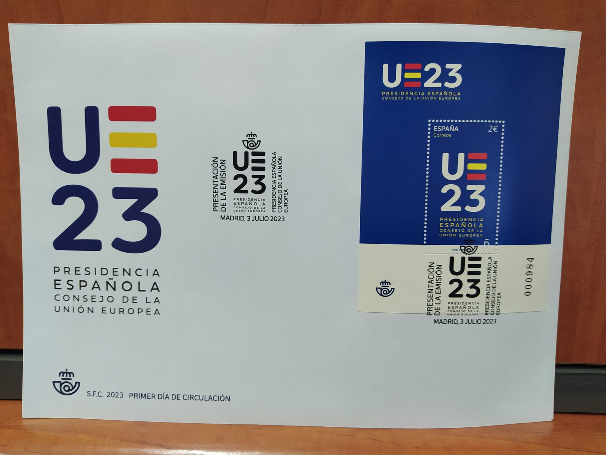 Presentación del Sello “Presidencia Española del Consejo de la Unión Europea”