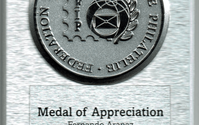 El Académico de Número D. Fernando Aranaz del Río recibe la Medalla de Apreciación de “FIP Jury Service”