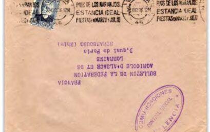 CUANDO LA TASACIÓN SE CONVIERTE (CASI) EN UN ARMA DE GUERRA. CORRESPONDENCIA NACIONALISTA TASADA EN EL EXTRANJERO por “INSUFICIENCIA de franqueo”