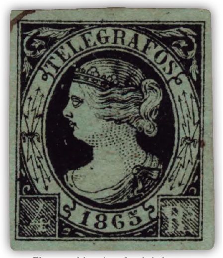 El 4 reales negro de 1865, primer sello falso de época de Telégrafos del mundo y la creación de los sellos de Telégrafos en España