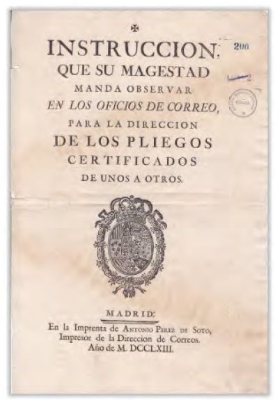 EL CORREO COLONIAL CERTIFICADO EN EL VIRREINATO DE LA NUEVA GRANADA