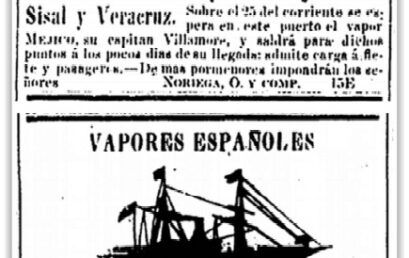LOS PRIMEROS VIAJES AL GOLFO DE MÉXICO DE VAPORES CORREOS ESPAÑOLES