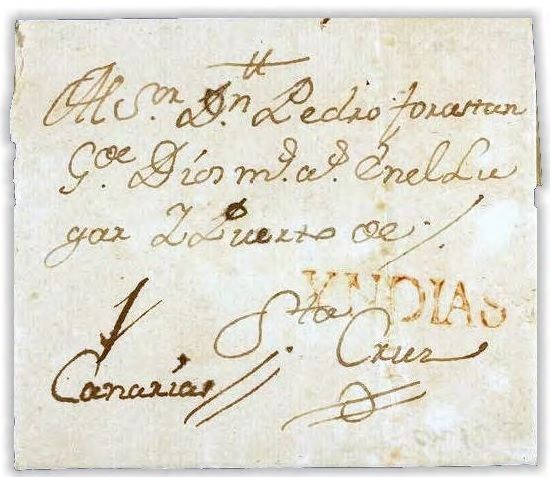 LAS MARCAS DE CORREO MARÍTIMO “YNDIAS”