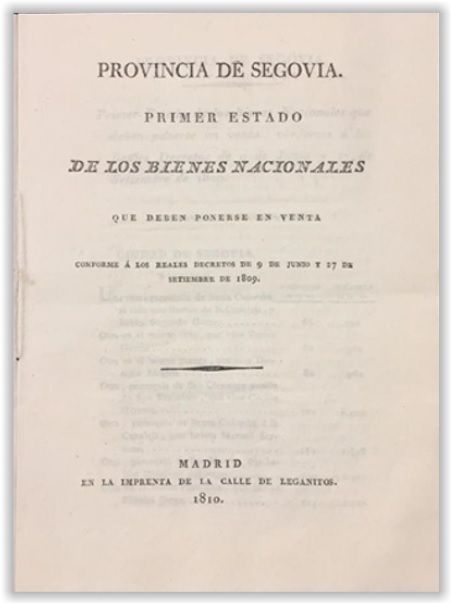 LA DESAMORTIZACIÓN ESPAÑOLA Y SU LEGADO TIMBROLÓGICO