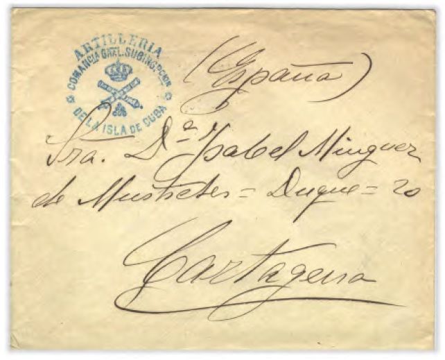LA CORRESPONDENCIA DE LAS UNIDADES DE ARTILLERÍA DEL EJÉRCITO ESPAÑOL EN LA GUERRA DE CUBA (1895-1898)