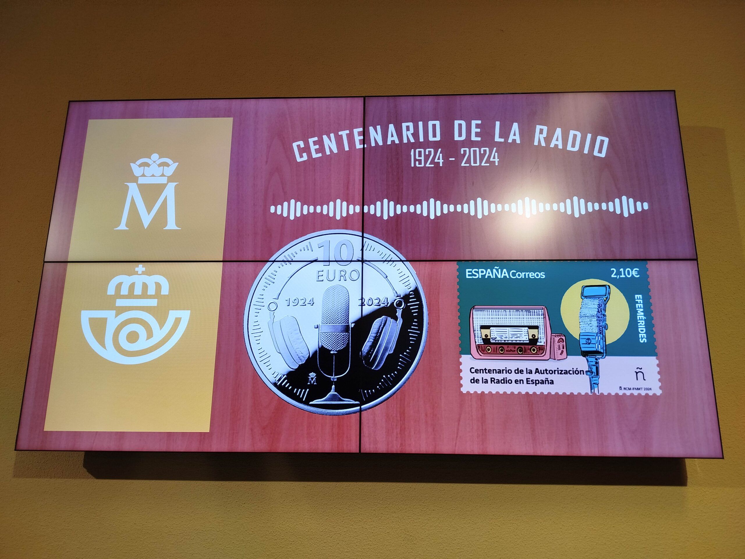 Presentación del sello “Centenario de la Radio en España” y de la moneda “Centenario de la Radio, 1924-2024”
