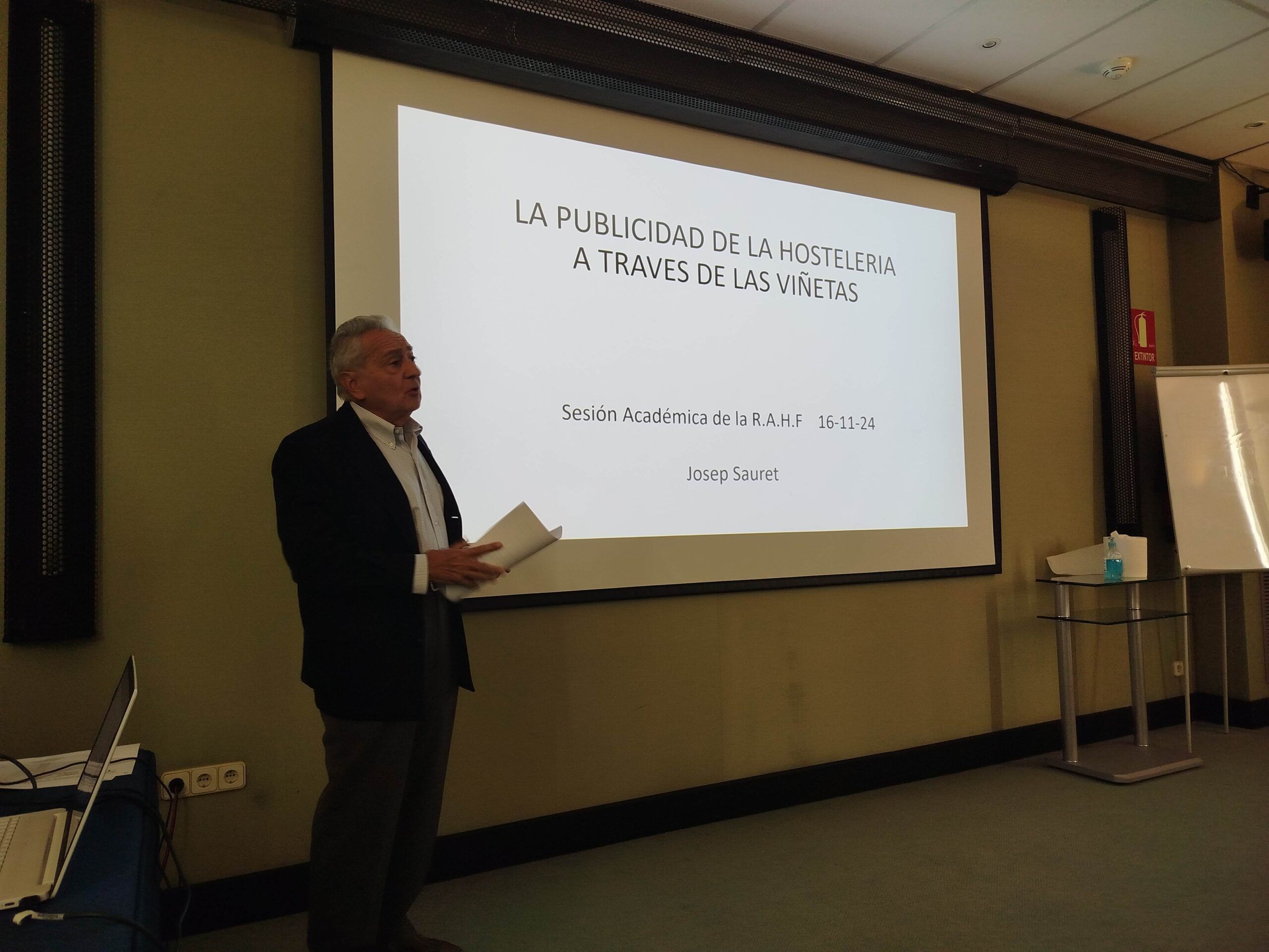 Resumen de la intervención del Académico Electo D. Josep Sauret Pont en la sesión académica de 16 de noviembre de 2024