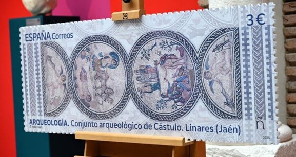 Presentación del sello “Arqueología. Conjunto arqueológico de Cástulo. Linares (Jaén)”
