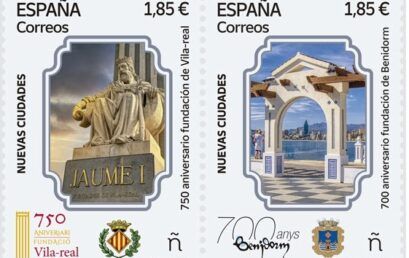 Presentación del sello “Nuevas ciudades. 700 Aniversario de la fundación de Benidorm”