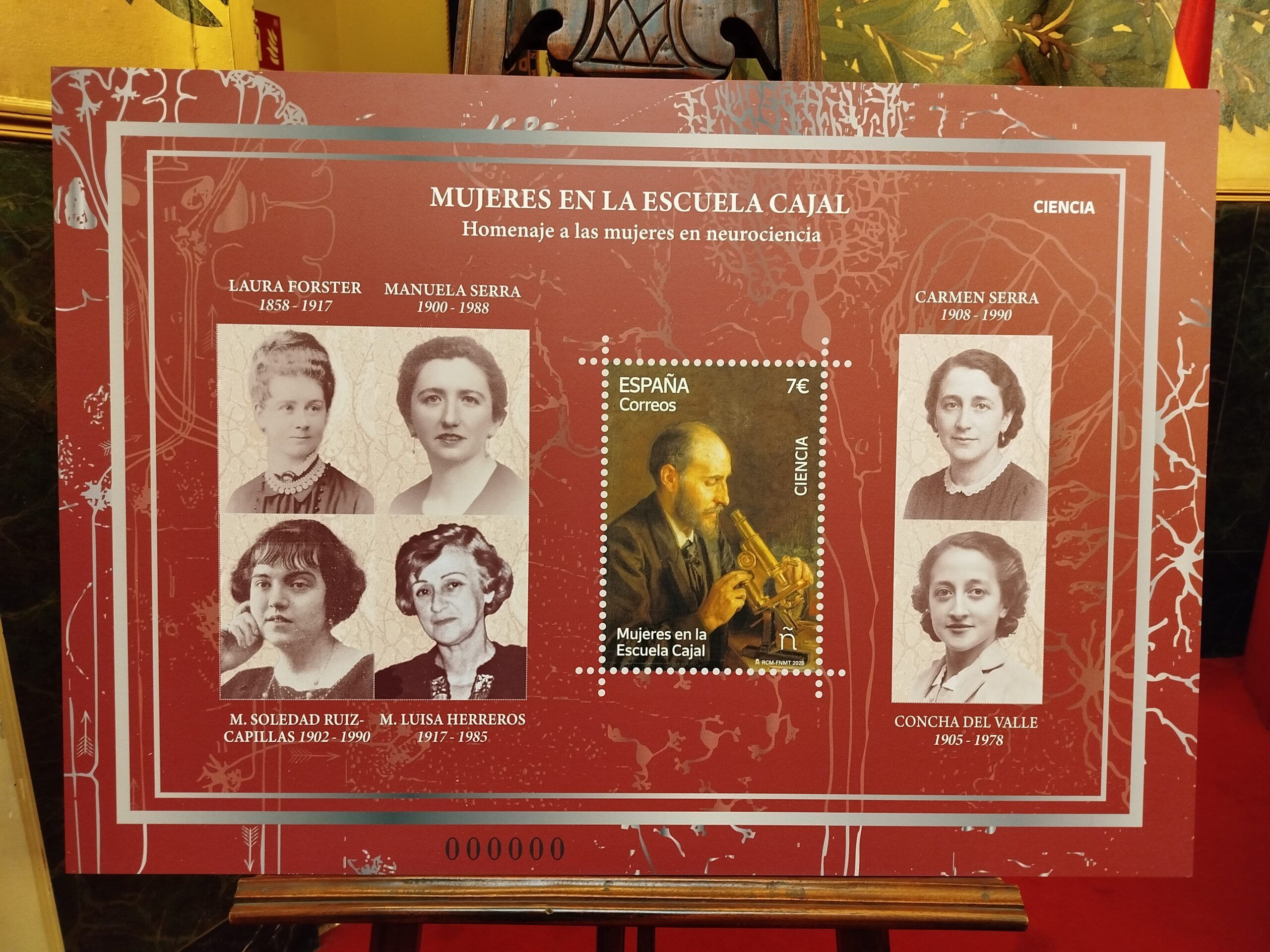 Presentación del Sello “Ciencia. Mujeres en la Escuela Cajal”