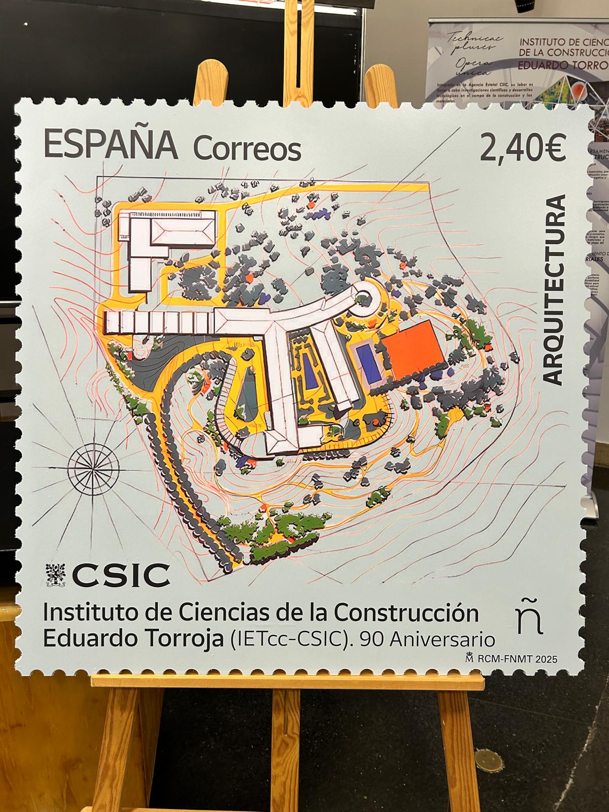 Presentación del sello “Arquitectura. Instituto de Ciencias de la Construcción Eduardo Torroja (IETcc-CSIC). 90 Aniversario”