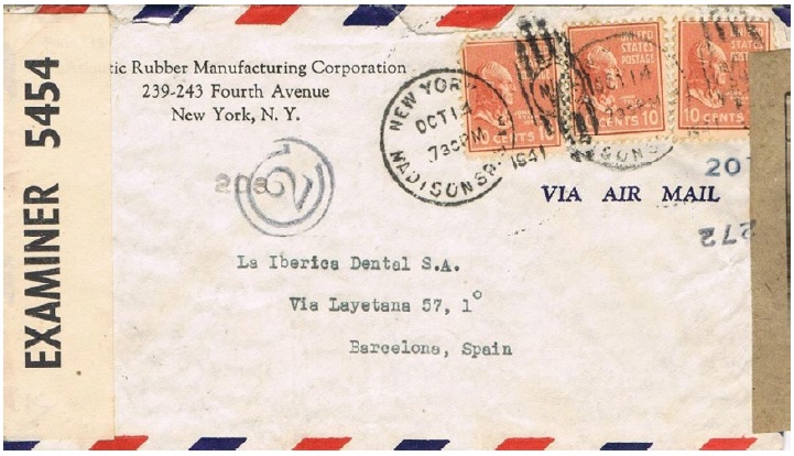 Las marcas circulares de censura postal aplicadas en Barcelona durante la Segunda Guerra Mundial