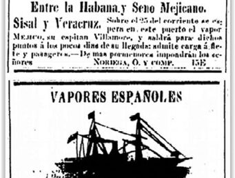 LOS PRIMEROS VIAJES AL GOLFO DE MÉXICO DE VAPORES CORREOS ESPAÑOLES