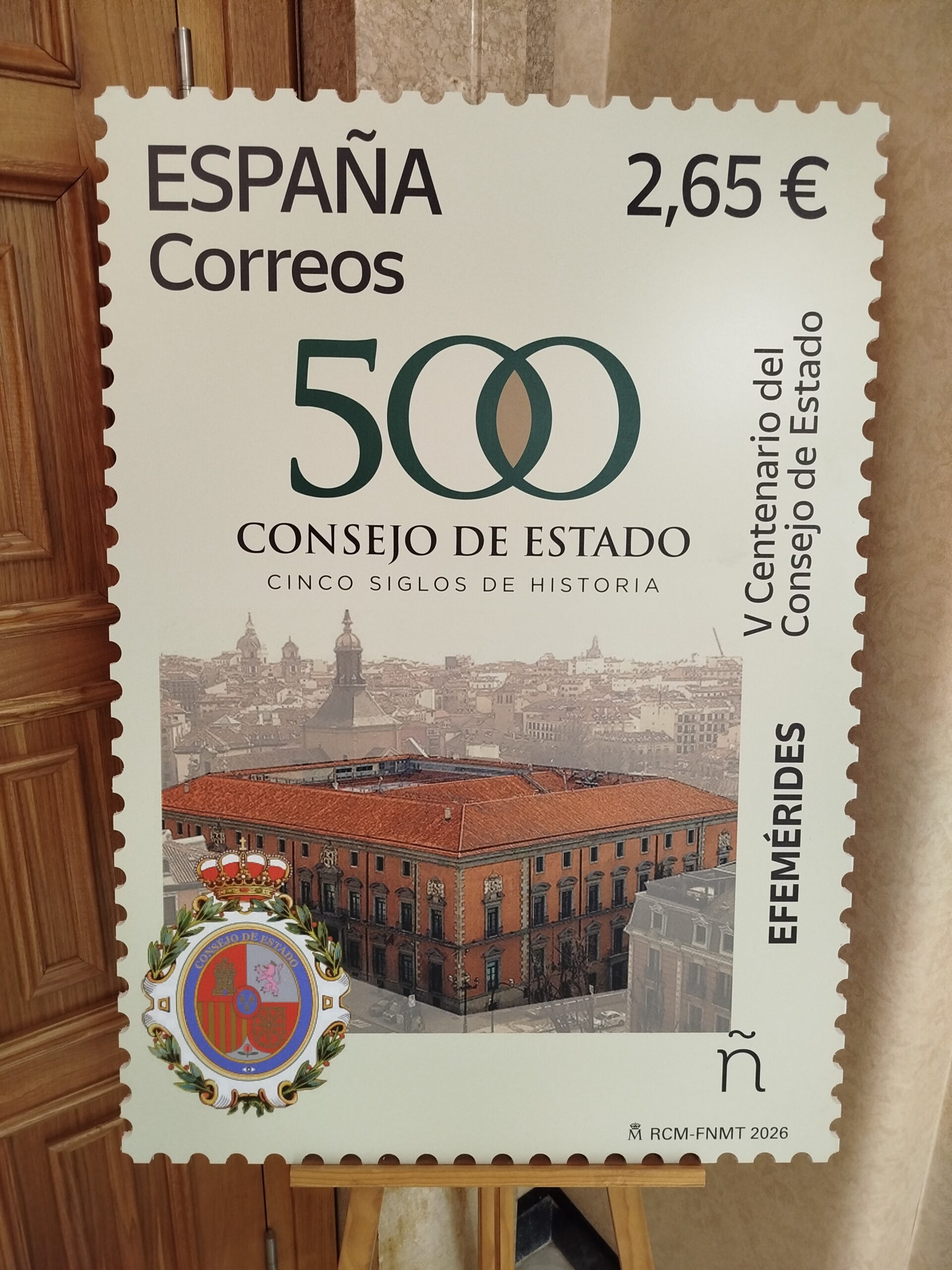Presentación Sello “Efemérides. V Centenario del Consejo de Estado”