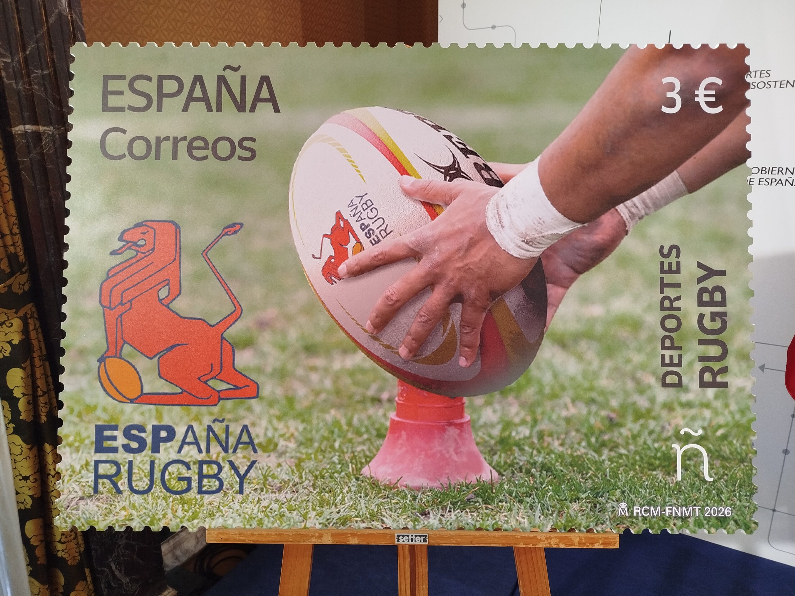 Presentación sello “Deportes. Rugby”