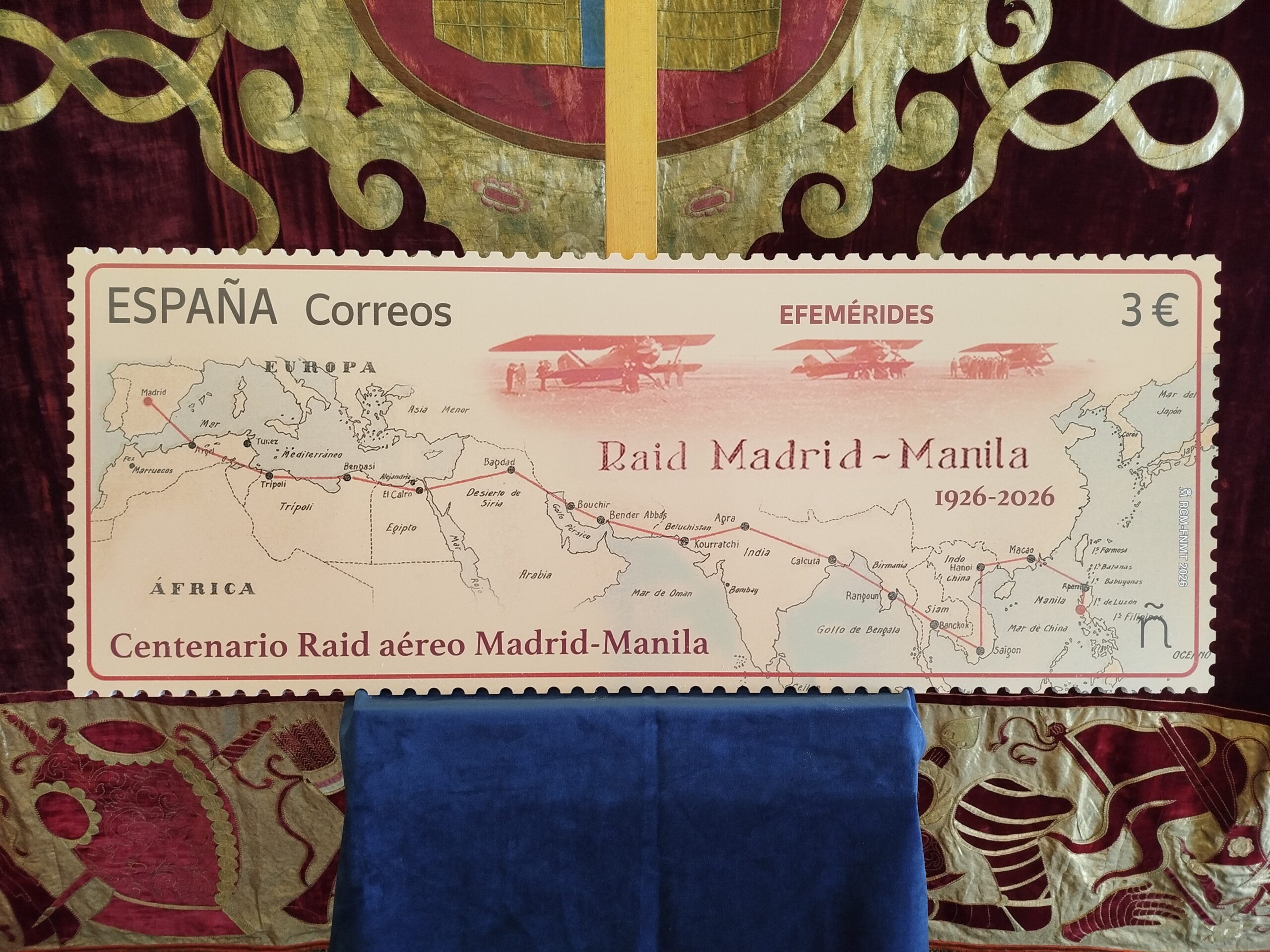 Presentación del sello “Efemérides. Centenario del Raid aéreo Madrid-Manila 1926-2026”