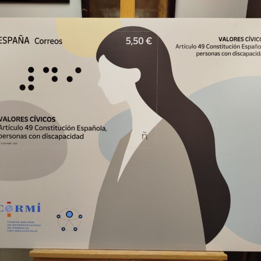 Presentación sello “VALORES CÍVICOS. Artículo 49 Constitución Española, personas con discapacidad”