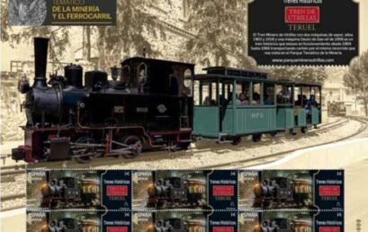 Presentación sello “TRENES HISTÓRICOS. Tren de Utrillas (Teruel)”
