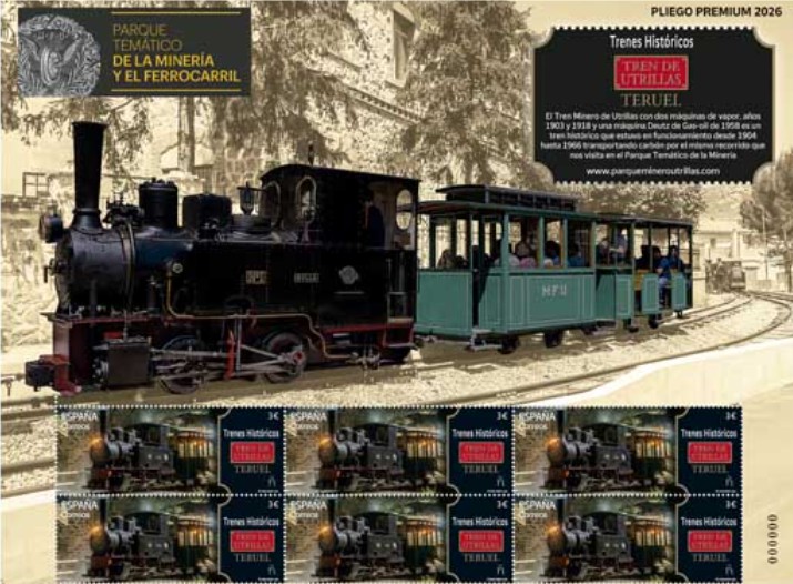 Presentación sello “TRENES HISTÓRICOS. Tren de Utrillas (Teruel)” Presentación sello “TRENES HISTÓRICOS. Tren de Utrillas (Teruel)”